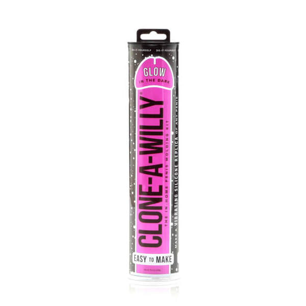 Clone-a-Willy - Replica Kit - Vibrator - Glow in Dark - Siliconen - Paars - Afbeelding 4