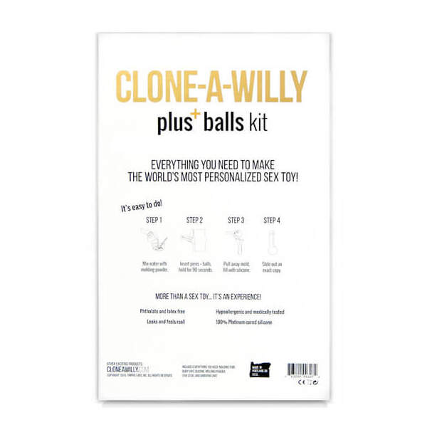 Clone-a-Willy - Penis Replica Kit - Including Balls - Dildo - Vibrator - Siliconen - Beige - Afbeelding 3