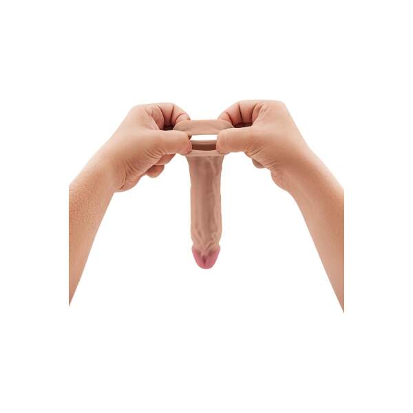Shaft - Pennissleeve - Holle Dildo - Siliconen - Nude - Afbeelding 5