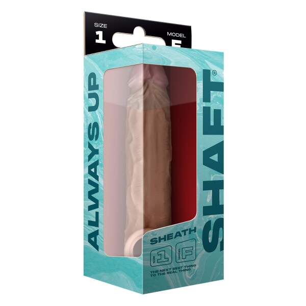 Shaft - Pennissleeve - Holle Dildo - Siliconen - Nude - Afbeelding 6