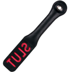 Sportsheets - Paddle Slut - Echt Leer - BDSM - Zwart