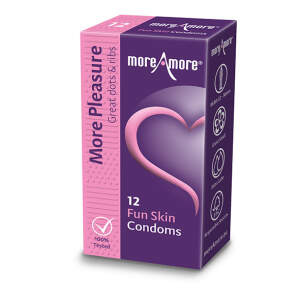 MoreAmore - Fun Skin - Condooms - Met Textuur