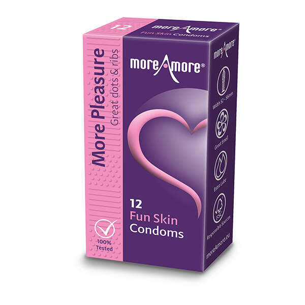 MoreAmore - Fun Skin - Condooms - Met Textuur