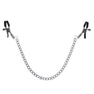 Verstelbare Tepelklemmen met Ketting - Sex & Mischief