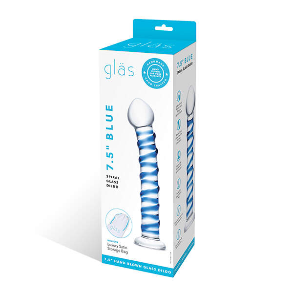 Blue Spiral Glazen Dildo - Gläs - Afbeelding 2