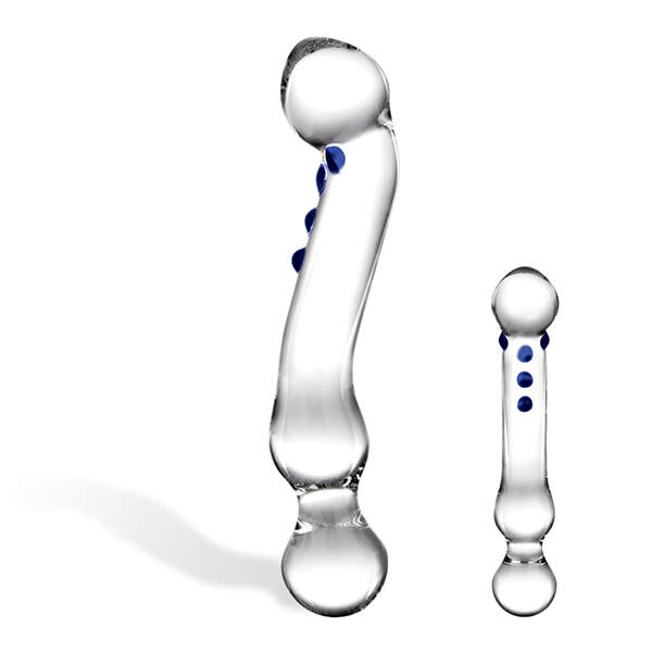 Curved G-Spot Glazen Dildo - Gläs