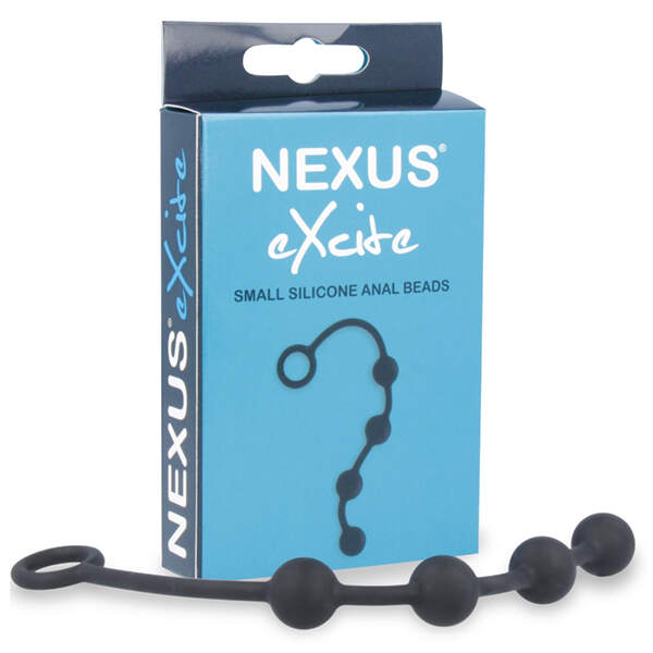 Nexus - Excite Anal Beads - Small - Siliconen - Zwart