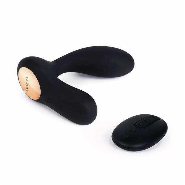 Svakom - Vick Powerful Plug - Vibrator - Prostaat - G-spot - Remote - Siliconen - Zwart