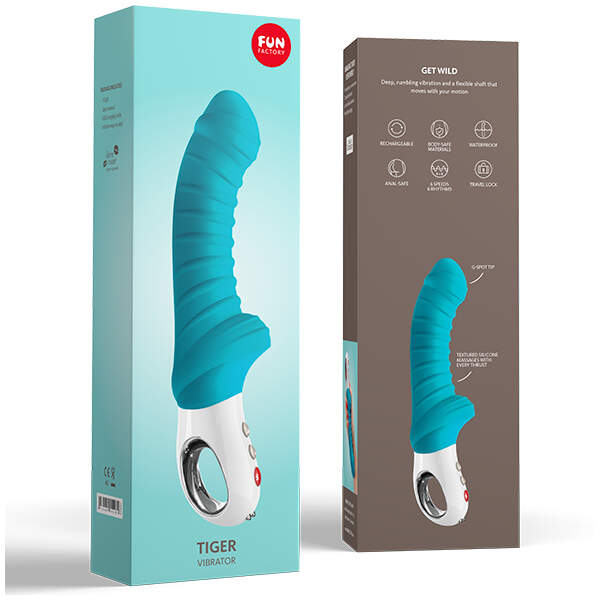 Fun Factory - Tiger G5 Vibrator - G-Spot Vibrator - Anale Vibrator - Prostaat Stimulator - Petrol - Afbeelding 3