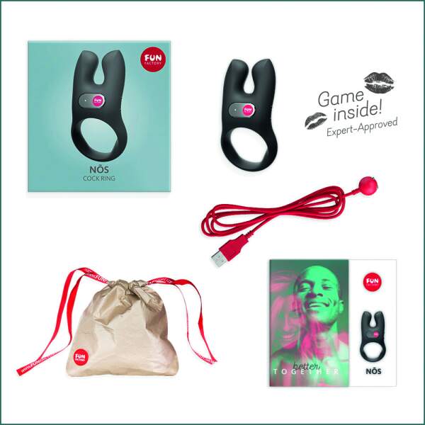 Fun Factory - NOS - Vibrerende Cockring - 2 Vingers - Zwart - Afbeelding 6
