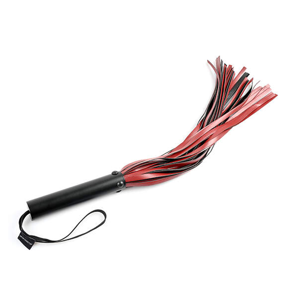 Sportsheets - Flogger - Kunstleer - Zwart - Rood - Afbeelding 4