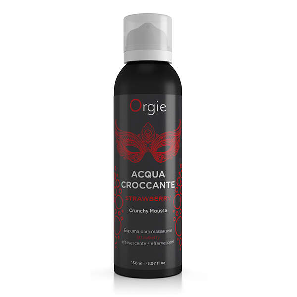 Orgie - Acqua Croccante Strawberry - Crunchy Mousse - Massage Olie - Aardbeien