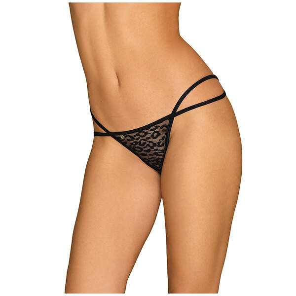 Obsessive - Pantheria String - Kant - Kettingen - Zwart - Afbeelding 2