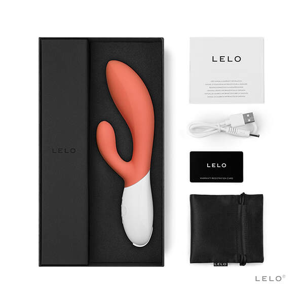 Lelo - Ina 3 - Rabbit Vibrator - Coral - Afbeelding 2