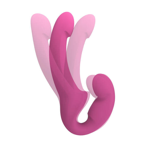 Fun Factory - Share Lite - Double Dildo - Voorbind Dildo zonder Harnas - Blackberry - Afbeelding 2