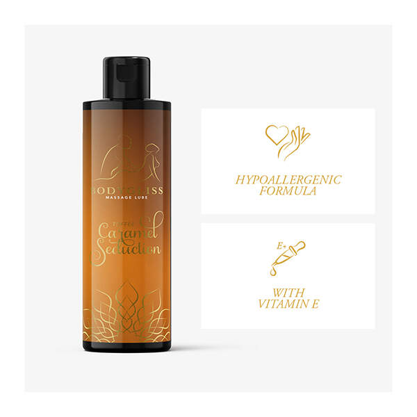 Bodygliss - Massageolie - Glijmiddel - Silky Soft Oil - Toffee Caramel Seduction - Afbeelding 3
