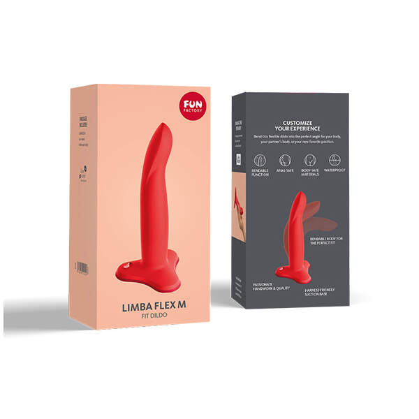 Fun Factory - Limba Flex M - Dildo - Flexibel - Peach - Afbeelding 7