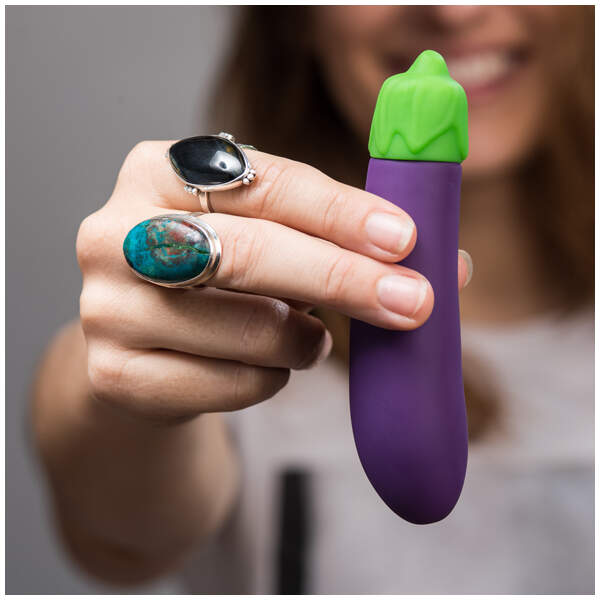 Emoji Vibrator Aubergine - Afbeelding 2