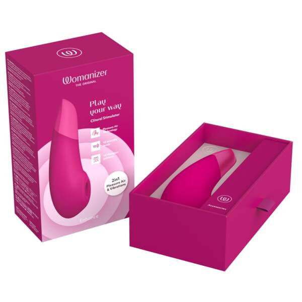 Womanizer - ENHANCE -  Clitoris Vibrator - Luchtdruk en Vibraties - Roze - Afbeelding 6