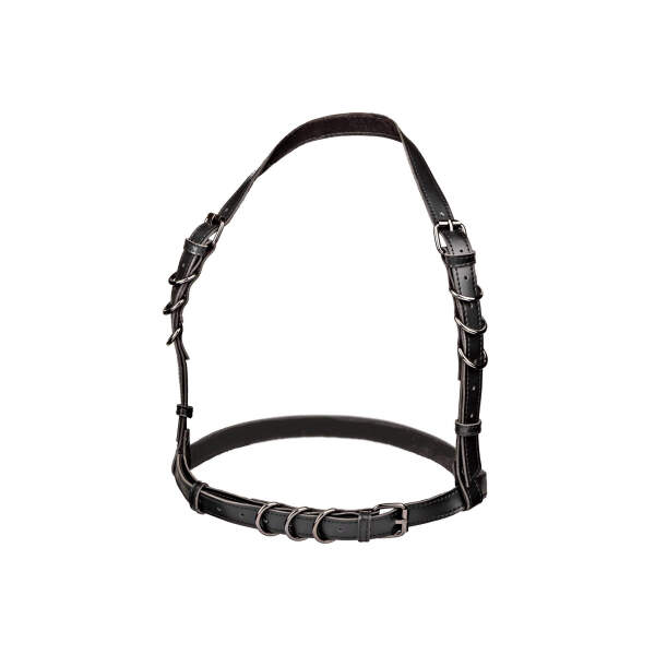 CalExotics - Euphoria - Halter - Harnas - PU-leer - Zwart - Afbeelding 2