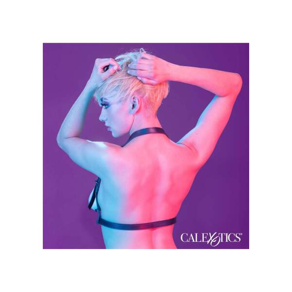 CalExotics - Euphoria - Halter - Harnas - PU-leer - Zwart - Afbeelding 3