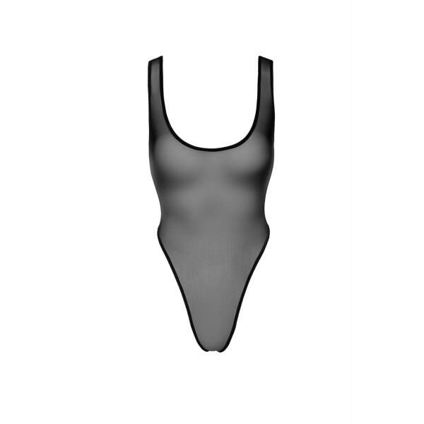 Noir Handmade - F322 Paparazzi - Stringbody - Gaas - Zwart - Afbeelding 6