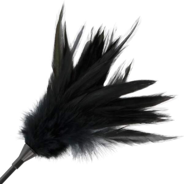 Feather Tickler & Whip Short - Darkness - Afbeelding 3