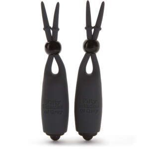 Fifty Shades of Grey - Vibrerende Tepelklemmen - Zwart