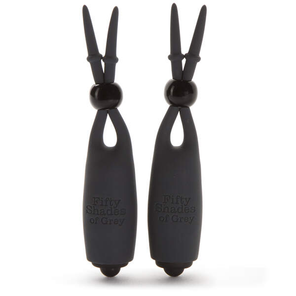 Fifty Shades of Grey - Vibrerende Tepelklemmen - Zwart