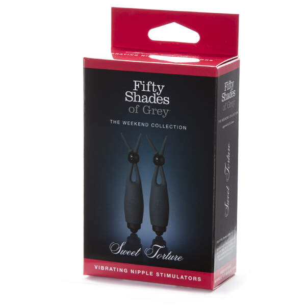 Fifty Shades of Grey - Vibrerende Tepelklemmen - Zwart - Afbeelding 4