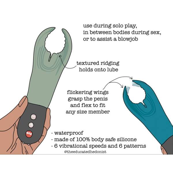 Fun Factory - Manta Vibro Masturbator - Petrol - Afbeelding 3