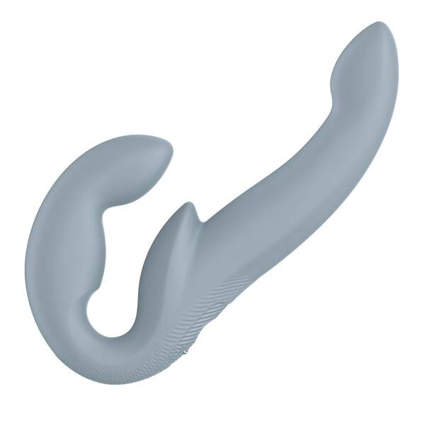 Fun Factory - Share Vibe Pro - Double Dildo - Voorbind Dildo zonder Harnas - Vibrerend - Grijs - Afbeelding 5