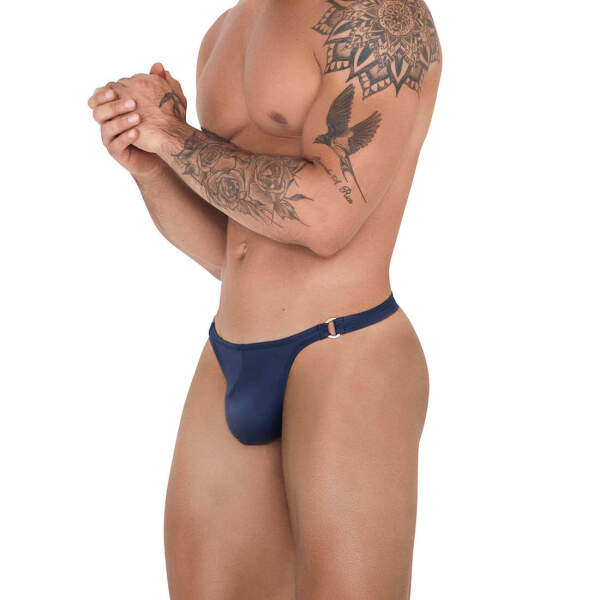 Clever Moda - Glacier Thong - String - Wetlook - Blauw - Afbeelding 3