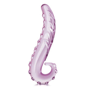 Gläs - Lick It - Glazen Dildo - Geribbeld - Roze