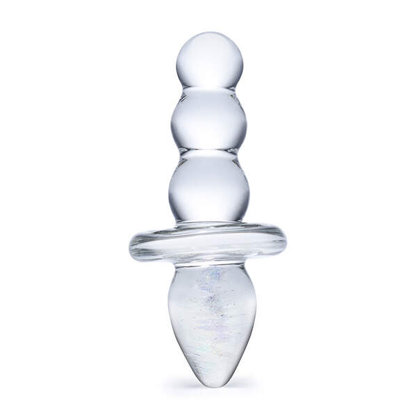 Gläs - Titus Beaded Butt Plug - Glazen Dildo