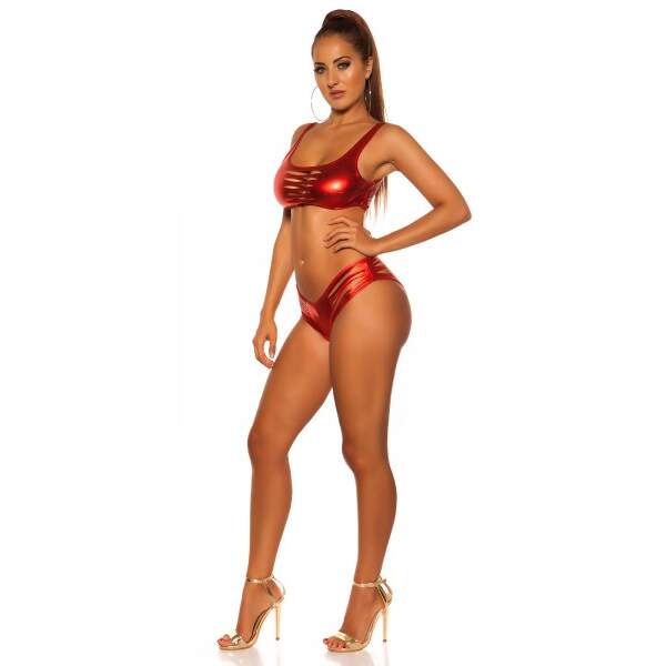 Gogo Wetlook Setje Rood - Afbeelding 4