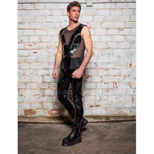 Patrice Catanzaro - Gunnar Leggings - Lak met Print - Zwart - Afbeelding 4