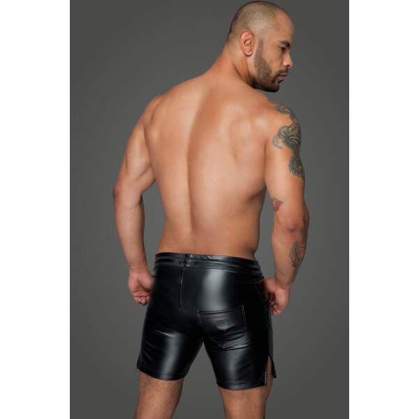 Noir Handmade Wetlook Short Mister Behaved - Afbeelding 2