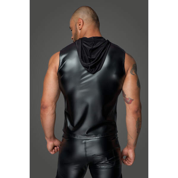 Noir Handmade Wetlook Hoody Mister Behaved - Afbeelding 2