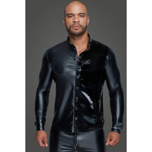 Noir Handmade Wetlook/Lak Shirt Casanova