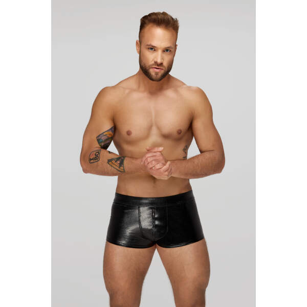 Noir Handmade - H069 - Short - Croco Lak - Zwart