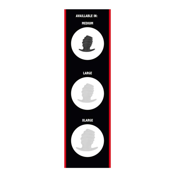 Holle Butt Plug - Siliconen - Zwart - Afbeelding 5