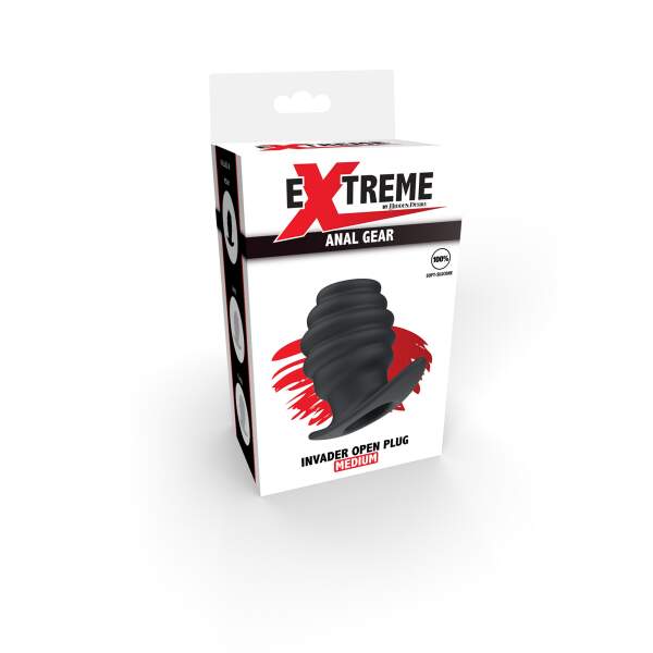 Holle Butt Plug - Siliconen - Zwart - Afbeelding 2