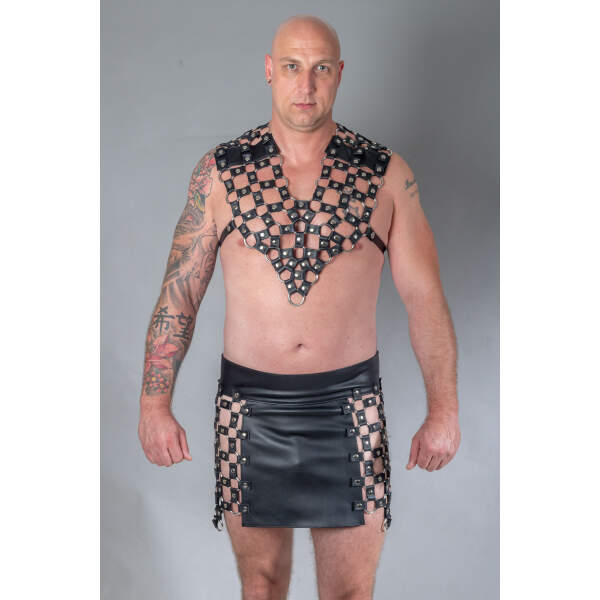 Leren Rok met Ringen - Bizonder - Afbeelding 2