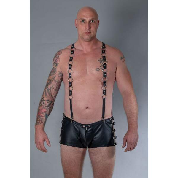 Leren Short met Gespen - Bizonder - Afbeelding 3