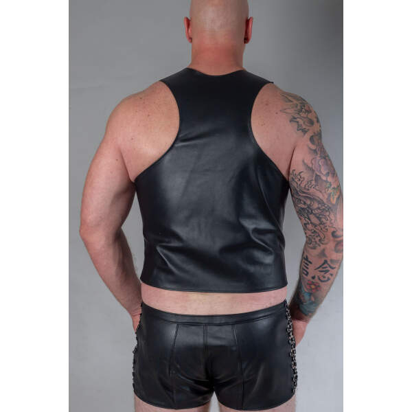 Leren Gilet met Ringen - Bizonder - Afbeelding 3