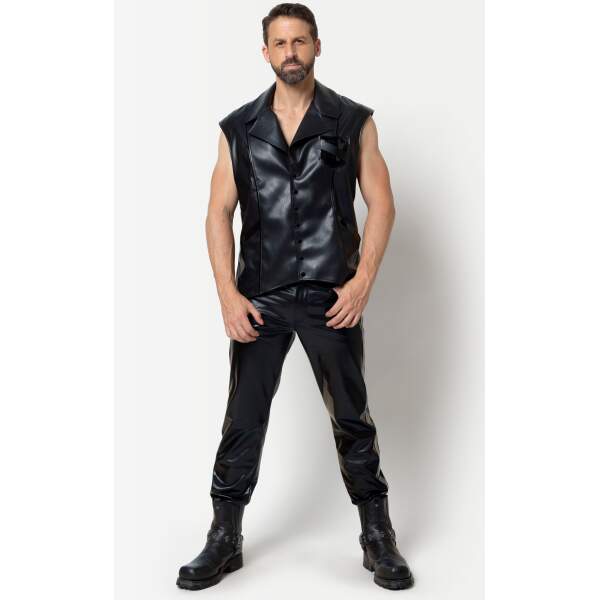 Patrice Catanzaro - Ivar Gilet - PU-leer - Zwart - Afbeelding 5