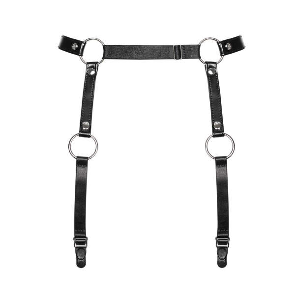 Jarretelles A741 Zwart - Obsessive - Afbeelding 3