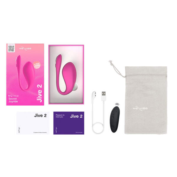 We-Vibe - Jive 2 - G-Spot Vibrator - Clitoris Vibrator - Draagbaar - App - Remote - Roze - Afbeelding 6