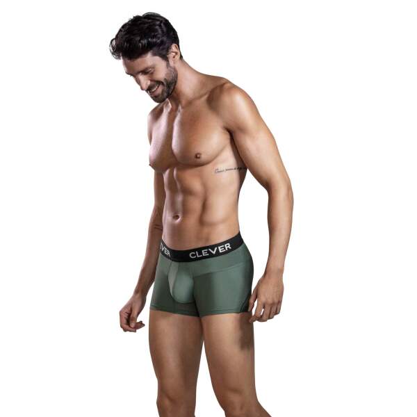 Clever Moda - Kalipso Trunks - Boxershort - Elastische Mesh - Brede Band - Groen - Afbeelding 3